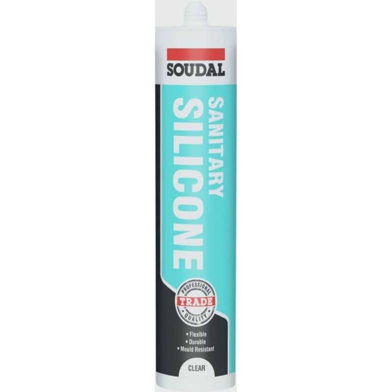 Soudal Sanitary Silicone 300ml – Clear