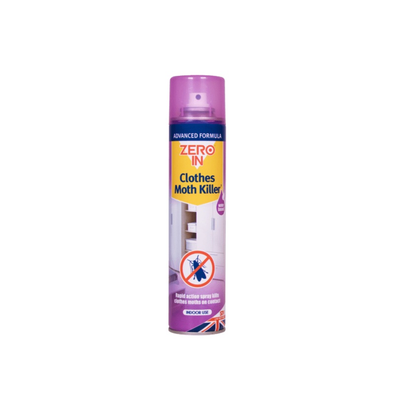 Zero In Clothes Moth Killer – 300ml Aerosol