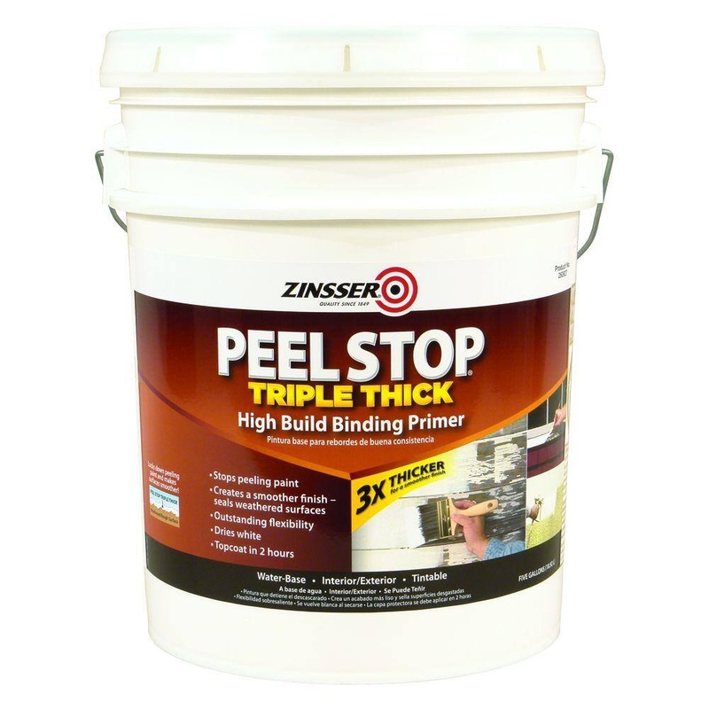 Zinsser 260927 Peel Stop 5 gal. White Triple Thick Interior/Exterior High Build Binding Primer | Bigbigmart.com