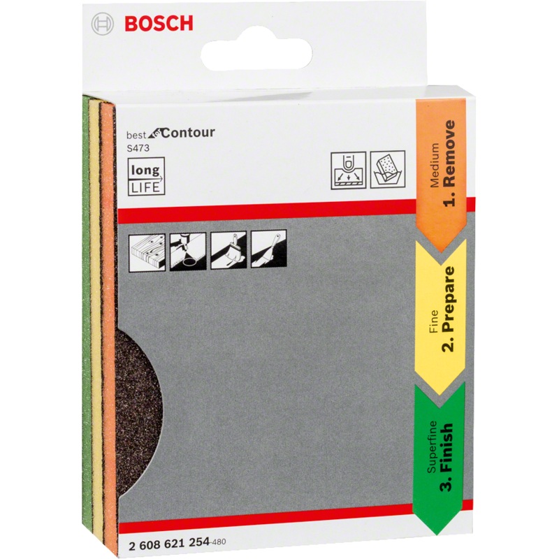 Bosch 2608621254 3pcs Sanding Pad Set