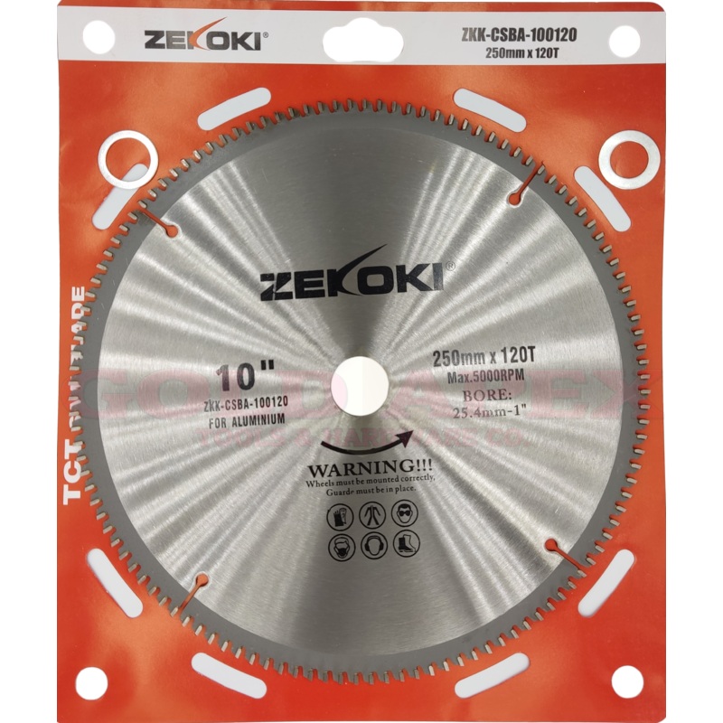 Zekoki ZKK-CSBA-100120 Circular Saw Blade 10″x120T for Aluminum