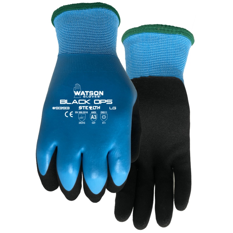Cut Resistant Winter Gloves – Watson Gloves Stealth Black Ops, 9393