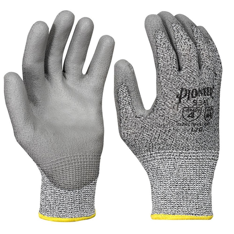 Cut Resistant Gloves – Pioneer Salt & Pepper with Grey Coating Level 4, 5361