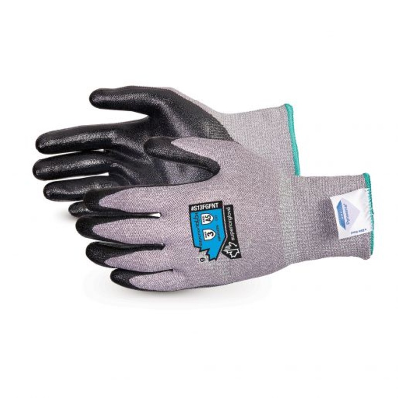 Cut Resistant Gloves – Superior Glove Superior Touch Foam Nitrile Coating Composite Filament Fiber/Dyneema Blend/Nylon S13FGFNT