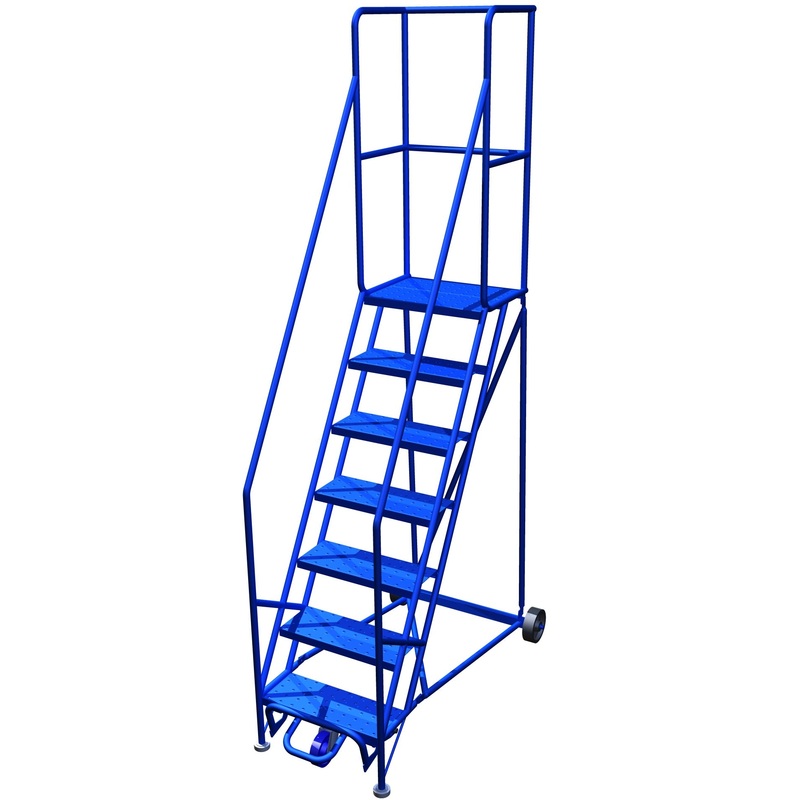 Ladder – Canway Narrow Aisle Mobile Ladder Stand 4 Step 4H-20